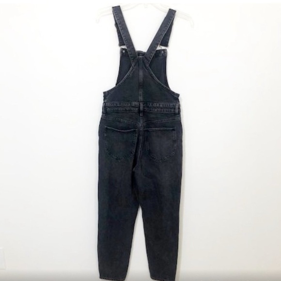 Free People/ We The Free Women's Black Shelby Button-Up Denim Overalls Size 30 - Picture 5 of 14